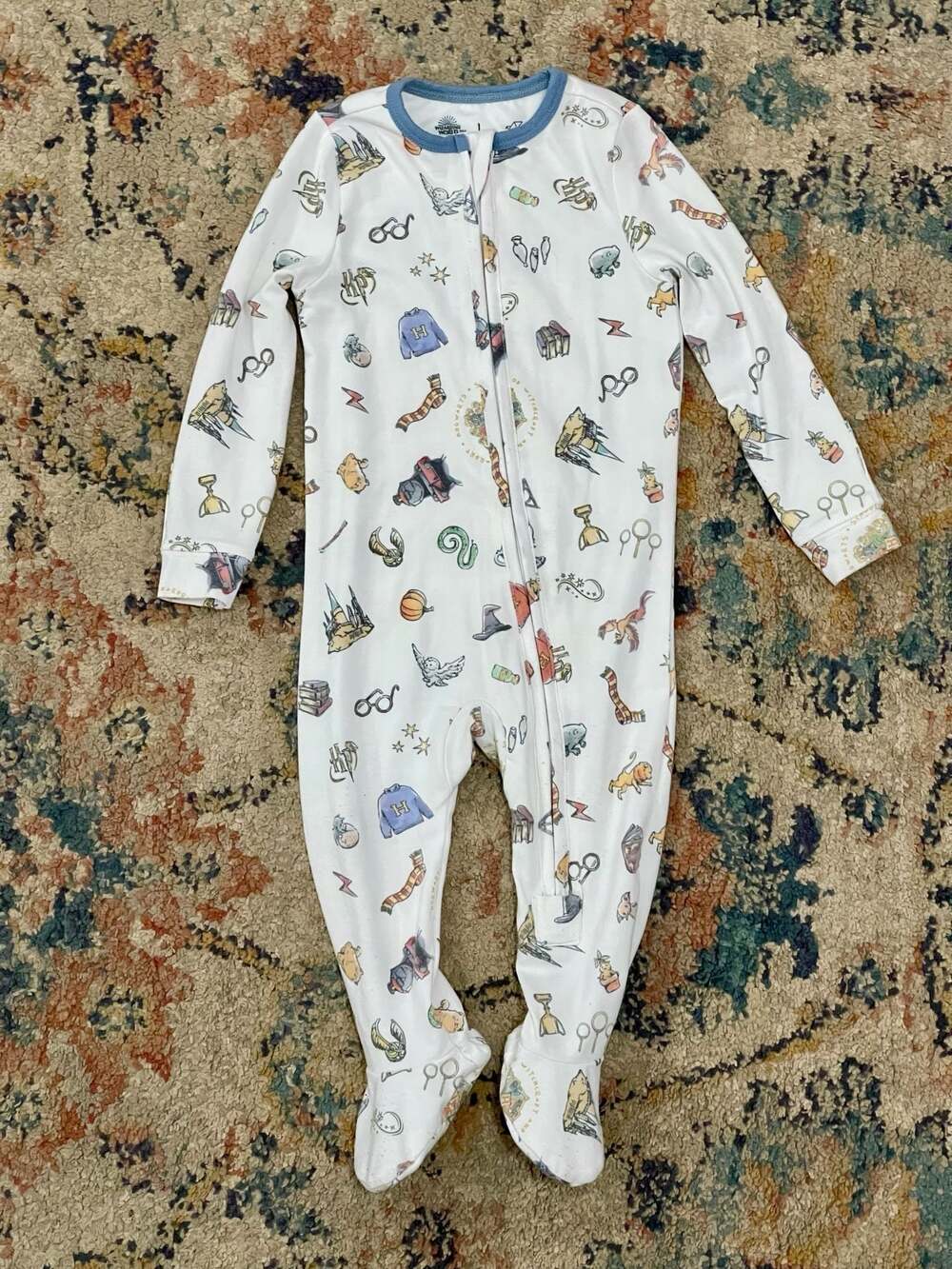 Copper Pearl Harry Potter Wizarding World Zip-Up Footie Pajama